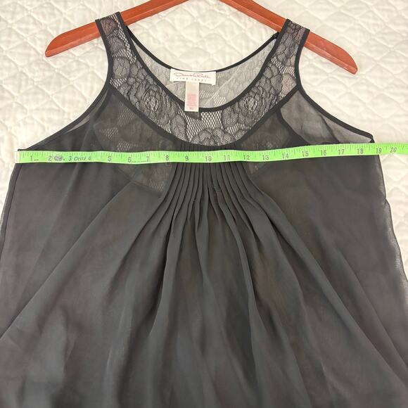 Vintage Oscar de la Renta Pink Label Lace Camisole Night Tank Top - Picture 4 of 5